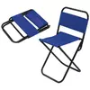 Стул складной YE chairs синий со спинкой для отдых / туризм / рыбалка / сад
