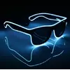 Очки светодиодные  солнцезащитные El Neon ray white неоновые Очки светодиодные  солнцезащитные El Neon ray white неоновые