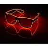 Очки светодиодные прозрачные El Neon ray red неоновые Очки светодиодные прозрачные El Neon ray red неоновые