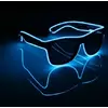 Очки светодиодные  солнцезащитные El Neon ray blue неоновые Очки светодиодные  солнцезащитные El Neon ray blue неоновые