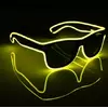 Очки светодиодные  солнцезащитные El Neon ray yellow неоновые Очки светодиодные  солнцезащитные El Neon ray yellow неоновые