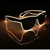 Очки светодиодные  солнцезащитные El Neon ray orange неоновые Очки светодиодные  солнцезащитные El Neon ray orange неоновые