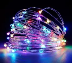 Гирлянда на проволоке Капля росы 50LED 5м Мульти Гирлянда на проволоке Капля росы 50LED 5м Мульти