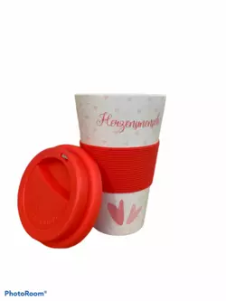 Бамбуковая кофейная эко To Go Becher кружка красная Бамбуковая кофейная эко To Go Becher кружка красная