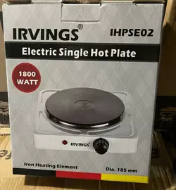 Електрична плита Irvings IHPSE02 1800 WATT Електрична плита Irvings IHPSE02 1800 WATT