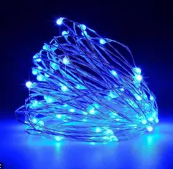 Светодиодная гирлянда роса 10м 100Led Blue Светодиодная гирлянда роса 10м 100Led Blue