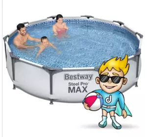 Каркасный бассейн Bestway 56408, размер 305 x 76 см с фильтрующим насосом Каркасный бассейн Bestway 56408, размер 305 x 76 см с фильтрующим насосом
