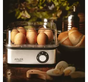 Яйцеварка ADLER AD 4486 - срібного кольору Яйцеварка ADLER AD 4486 - срібного кольору