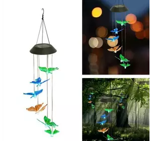 Светильник ночник Butterfly Led Solar на солнечной батарее 16 режимов colors Светильник ночник Butterfly Led Solar на солнечной батарее 16 режимов colors