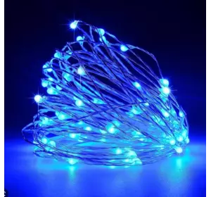 Светодиодная гирлянда роса 10м 100Led Blue Светодиодная гирлянда роса 10м 100Led Blue